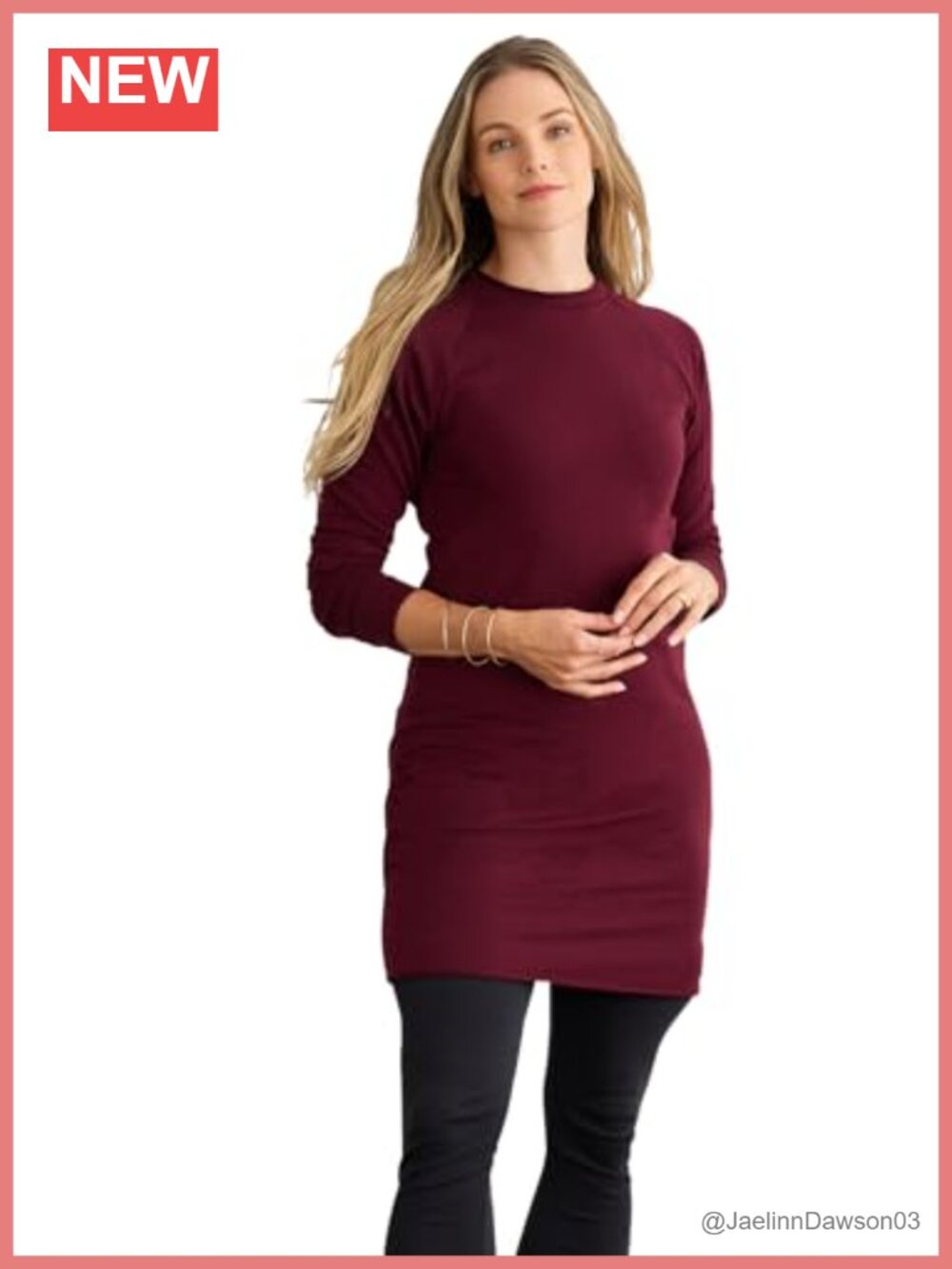 Organic French Terry Long Sleeve Sweatshirt Dress
